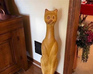 Cat floor sculpture