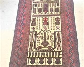 Decorative Rug Red, Brown, Cream https://ctbids.com/#!/description/share/274916