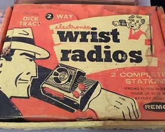 Vintage Dick Tracy 2 way wrist radios in box