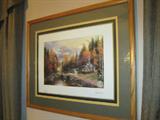 Framed Thomas Kinkade - The Valley of Peace