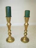 Pair brass candlesticks