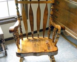 Hitchcock Style Pine Rocker