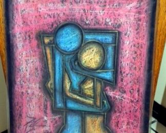 Original Signed Chalk Art