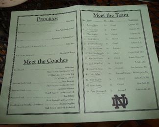  Notre Dame items 