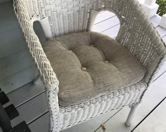 White Wicker Chair $ 48.00