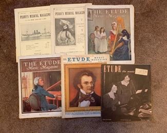 vintage 1920's music magazines