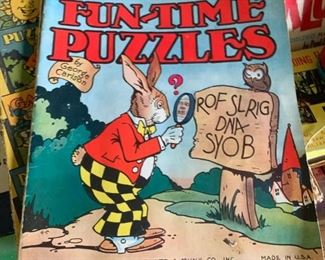 Vintage fun-time puzzles by Platt & Munk Co.