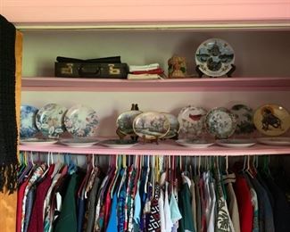 collectible plate collection..clothing