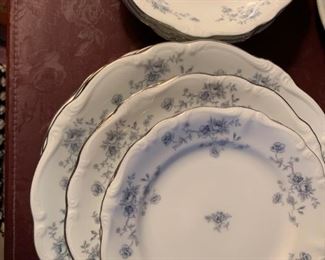 Haviland china -blue garland pattern