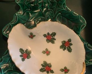 Lefton Christmas dish..ceramic Christmas tree dish
