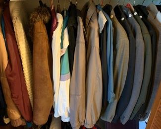 mens suits and ladies and mens jackets