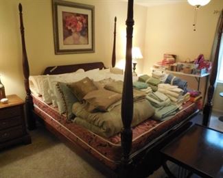King bed with mattresses