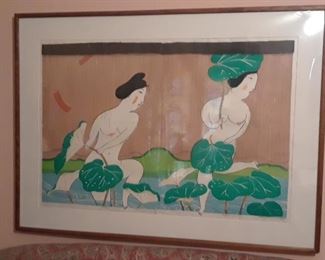 Fabulous Mayumi Oda diptych - $1,500. Her work is for sale  in Canadian and UK galleries.