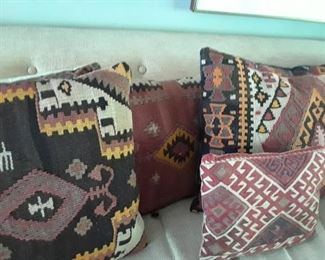 There are interesting older woven pillows