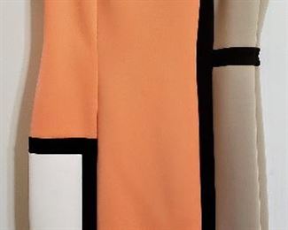 Calvin Klein Color Block Sheath Dress, SIZE 10