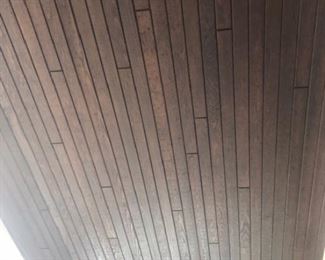 Exterior tongue and groove ceiling