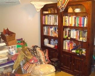 books and bookcases.