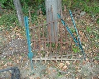 Antique iron gate.