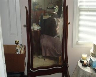 Antique Cheval Art Noveau  mirror.