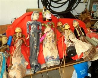 Antique oriental puppets.