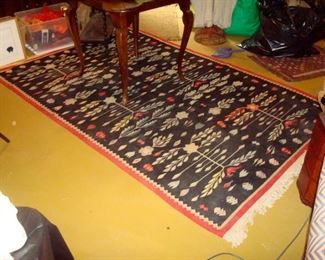 Oriental Kelim wool rug, Hand knotted.