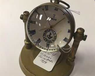 17 Jewel Swiss Made 1939 Carriage Clock (works)