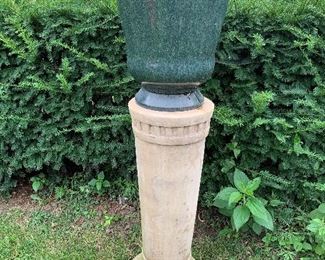 Art Pottery Garden Pedestal Teco Era