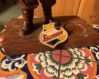 Vintage Falstaff Beer Advertising Bottle Display