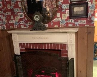 1950's Faux Light Up Fireplace