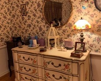 French Provincial Style Hand Painted Dresser