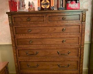 MCM Lauria Kent-Coffey Locking Tall Boy Dresser