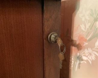 MCM Lauria Kent-Coffey Locking Tall Boy Dresser