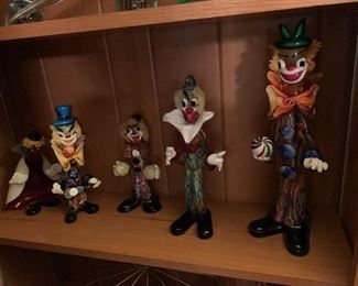 Murano Glass Clowns