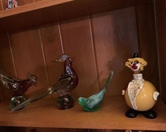 Murano Glass Clowns