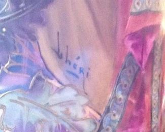 1800's Art Nouveau Sevres Lidded Porcelain and Bronze Vase Signed