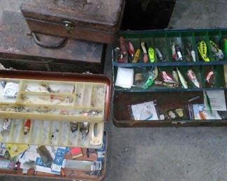 A small selection of the fishing lures.