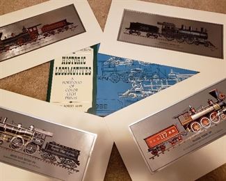 Set of four colored foil etch prints by Robert Kern