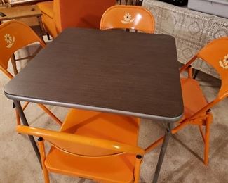 Stunning mid-century modern card table, in PERFECT CONDITION