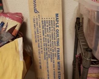 Maple quilting frame