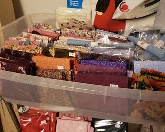 Extensive collection of fabric