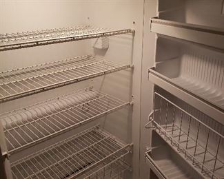 Detail of stand-up freezer