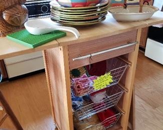 Small wood kitchen island
