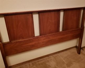 MCM Dixie walnut headboard
