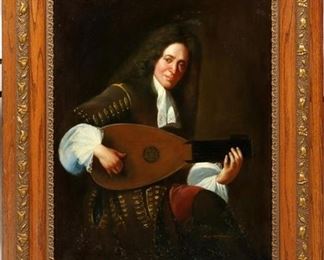 Man Playing Mandolin Instrument By D Campopiano (Previously sold by Dumuchelle's)