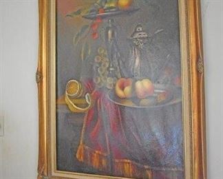 Still Life Fruit by P Simone