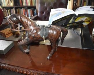 Carved or Leather Horse