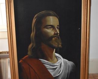 Jesus Portrait on Velvet by Monse