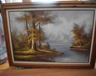 Autumn Scene by Lorance Oil on Canvas