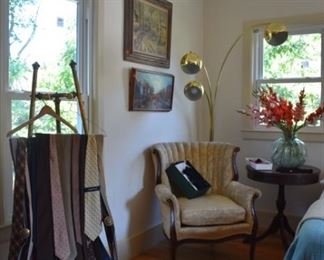 Easel, Chair, Ties, Art, Modern Lamp, Duncan Phyfe Table