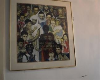 People of Many Nations by Rockwell, Norman Rockwell Do Unto Others Print